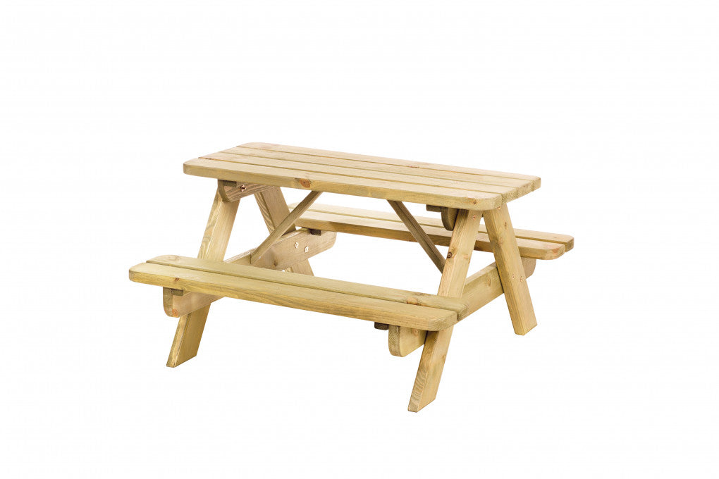 Junior picknicktafel Björn, bladmaat 90 x 38,5 cm, groen geïmpregneerd.