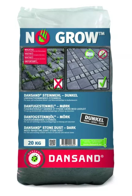 Dansand No Grow Stone Dust Onkruidwerend Voegzand Dark 20kg