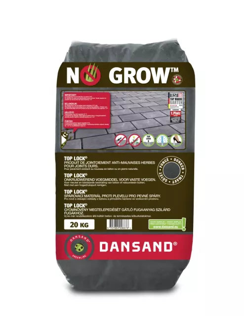 Dansand No Grow Top Lock Onkruidwerend Voegzand Dark 20kg