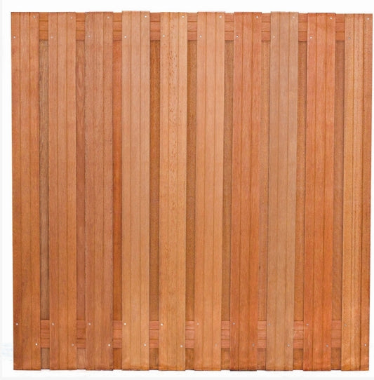 Gardenlux hardhouten scherm 21 planks RVS geschroefd 180x180cm Sander