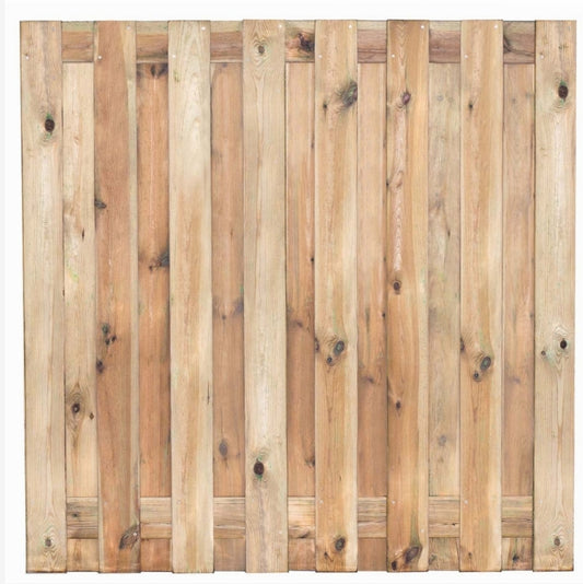 Gardenlux grenen scherm Colorado 17 planks/15mm RVS geschroefd 180x180cm